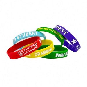 High Quality Personalized Custom Silicone <b>Bracelets</b> Your Own Rubber Wristbands With Message or Logo, Silicone Wrist Band - Product Image 1