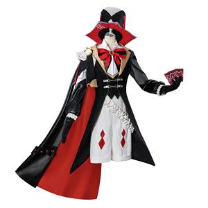 Disfraz de Cosplay de Lynette Magician Lyney de <span class=keywords><strong>Genshin</strong></span> Impact al por Mayor, Peluca, Traje de Juego, Vestido Elegante, Atuendo para Fiesta de Halloween - Product Image 2