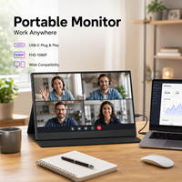 Moniteur portable 15,6 pouces 1920x1200 IPS, extension d'écran d'ordinateur portable, Type-C Mini, 16:10, écran externe fin