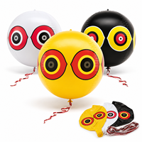 Ballon répulsif pour oiseaux en PVC de 40 cm, réfléchissant, effet œil de prédateur, pour jardin, ferme, verger