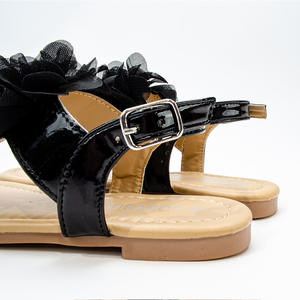 Sandalias de nuevo estilo para niñas, zapatos planos de princesa, chanclas de ocio y playa para niños - Product Image 5