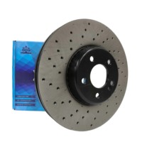 Rotor de disco de freno Frontech recubierto/freno de disco perforado y ranurado Rotor de disco de freno de alta tecnología para Toyota Corolla Subaru
