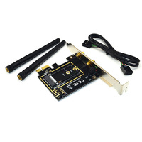 Adaptador PCI-E a NGFF M2 Wi-Fi y Tarjeta de Red KEY-E