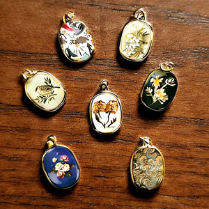 WEGOODZF Accessoires de bricolage pour colliers, boucles d'oreilles, chaussures, breloques, impression végétale, chaton mignon, <span class=keywords><strong>pendentif</strong></span> coloré pour les fêtes ou la fabrication de cadeaux - Product Image 5