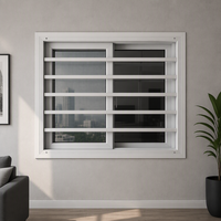 Fenêtre coulissante en PVC anti-effraction, insonorisée, certifiée Energy Star, pour usage hôtelier, avec valeur U vérifiée