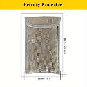 Stock duradero personalizado <span class=keywords><strong>de</strong></span> fábrica 20*10CM bloqueador <span class=keywords><strong>de</strong></span> señal RFID Key Cage <span class=keywords><strong>bolsa</strong></span> bloqueo <span class=keywords><strong>Faraday</strong></span> <span class=keywords><strong>bolsa</strong></span> <span class=keywords><strong>de</strong></span> teléfono para llavero - Product Image 2