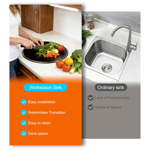 Fregadero para RV, <span class=keywords><strong>Accesorios</strong></span> de Cocina para RV, Fregadero Redondo Individual para Camping con Grifo Giratorio de Acero Inoxidable, Diseño de un Solo Orificio - Product Image 6