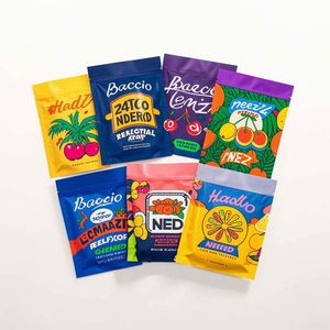 Custom Mylar <b>Bags</b> Black 3-Side Zipper Pouch With Logo 3.5\" Stand Pouch Packaging Plastic Tobacco Pouches - Product Image 6