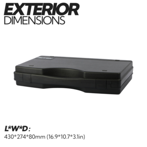 Valise en plastique avec poignée de transport pour ensemble d'outils, boîte à outils en plastique PP, étui de rangement protecteur, boîte à outils - Product Image 3