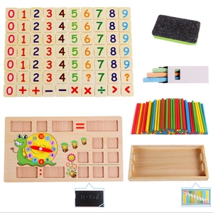 Giáo Dục Trẻ Em <span class=keywords><strong>To</strong></span>án Học Đồ Chơi Học Tập Hộp Montessori Bằng Gỗ Học Tập Máy Tính Bảng - Product Image 3