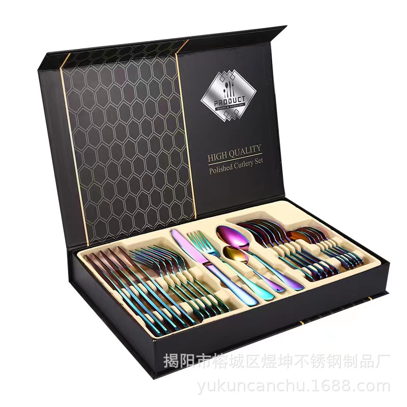1010 Coffret noir 24 pièces [Irisé]