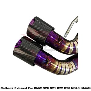 Kit de tuberías de titanio Vortex Maker-Direct Gradient para BMW G20 G21 G22 G26 M340i M440i 3.0T Luxury-Tuning - Product Image 6