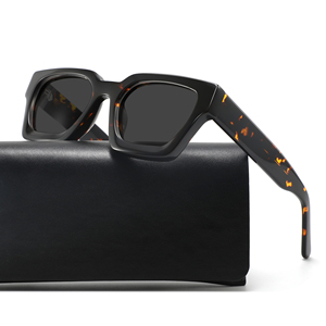 Wholesale Thick Rectangle Sunglasses Unisex UV400 Blocking Classic Square Acetate <b>Frame</b> Fashion Streetwear <b>Eyeglasses</b> - Product Image 2