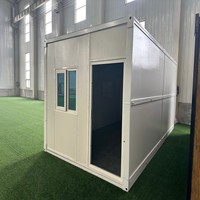 Maison préfabriquée pliable à dépliage rapide, bâtiment modulaire portable à faible coût de transport pour l'hébergement temporaire de chantier