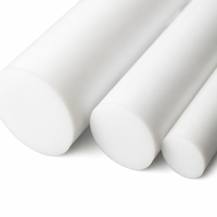 Barre en plastique PTFE sur mesure, en PTFE vierge pur, pour applications chimiques, électriques et de précision mécanique