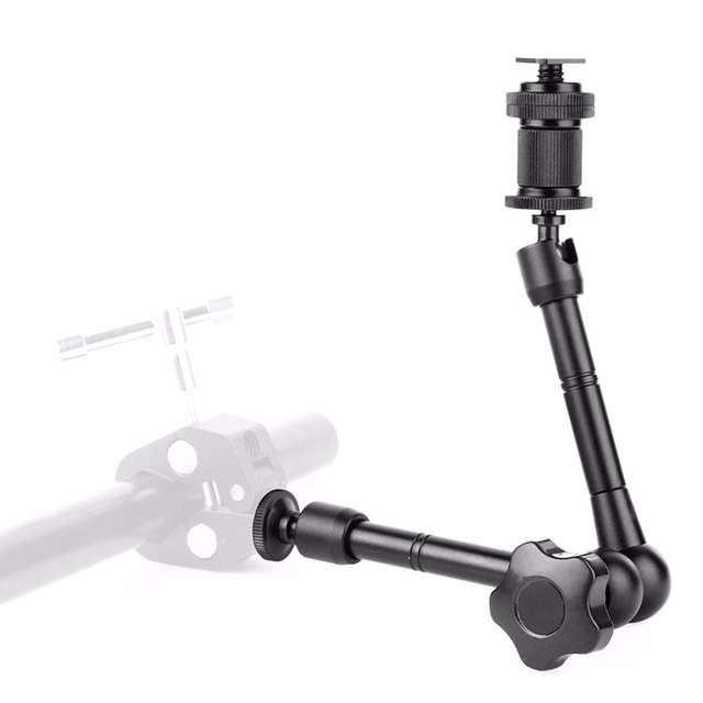 Flexible Camera Bracket 11 Inch Adjustable Articulating Friction Magic Arm With Hot Shoe for DSLR Camera Phone