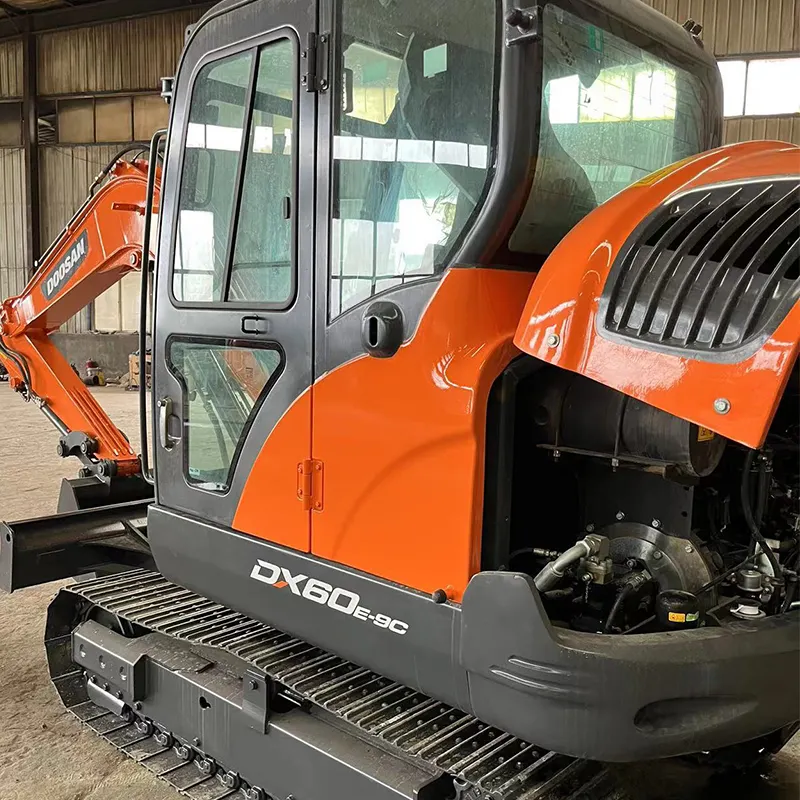 Mesin penggali Mini untuk dijual doosan dx60 ekskavator kecil 5ton 6ton 7ton 8ton