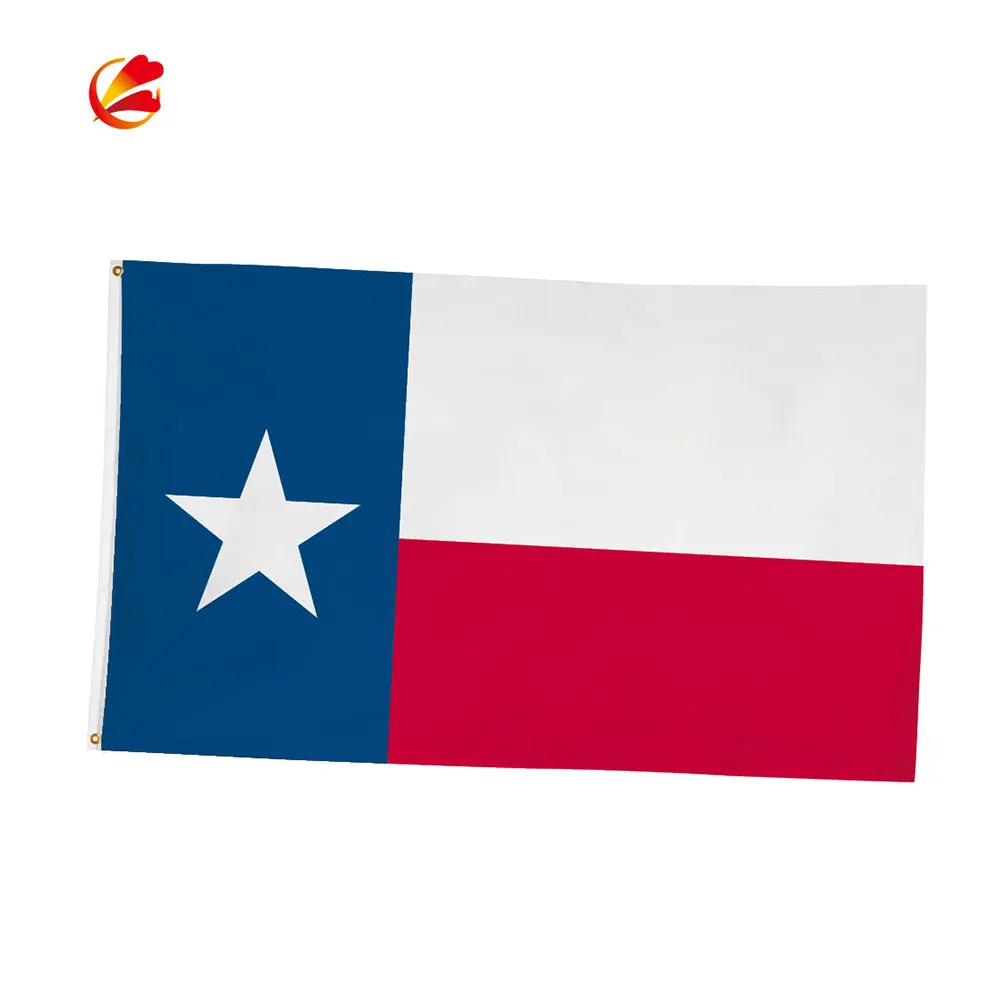 Bandera del estado de Texas 3x5 Banderas DE LA República de Texas de doble cara para exteriores de alta resistencia Banderas de colores vivos Banderas TX con 2 ojales de latón