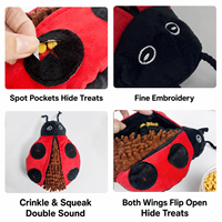 Jouet à mâcher moyen en peluche froissée pour chien, motif dessin animé adorable, résistant aux morsures, en matériau sûr, sonore, anti-ennui, durable