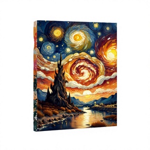 Cuadro de naturaleza muerta M-300, conjunto de arte en lienzo enmarcado con marco de bambú y madera, impresión digital, pintura pintada a mano - Product Image 3