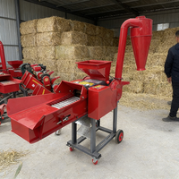 Broyeur de fourrage industriel pour paille de maïs, ensilage, foin sec, 3-8 tonnes/h, pour usage en élevage bovin