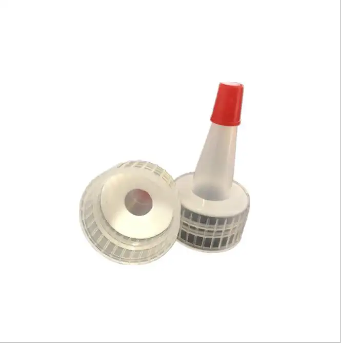 24/410 Aangepaste Kleur Plastic Yorker Uitloop Korte Tip Lange Nek Cap Voor Flessen