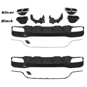 Diffusore per Paraurti Posteriore GLE63 <span class=keywords><strong>W166</strong></span> AMG con Terminali di Scarico per Mercedes Classe <span class=keywords><strong>GLE</strong></span> <span class=keywords><strong>W166</strong></span> - Product Image 1