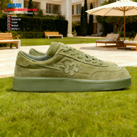 Des designers professionnels conçoivent des baskets à semelles épaisses gratuitement, chaussures décontractées pour hommes en cuir véritable respirant sur mesure