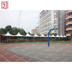 Estructura de Techo de Membrana Tensada de PVDF con Marco de Acero para Canchas Deportivas y Estadios, Protección Solar - Product Image 6