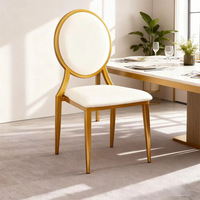 Tables et chaises de salle à manger d'hôtel au design moderne en gros, chaises électroplaquées, chaises créatives pour salles de banquet