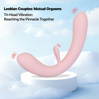 Juguete Sexual Strapless en Oferta, Vibrador Doble con Empaque Personalizado, Juguetes Sexuales para Mujeres, Recargable por USB