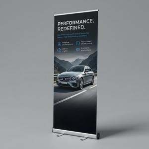 Bannière enroulable personnalisée pour salon professionnel, standard 80x200 cm, bannière publicitaire de luxe enroulable, kakemono, support de bannière publicitaire enroulable - Product Image 4