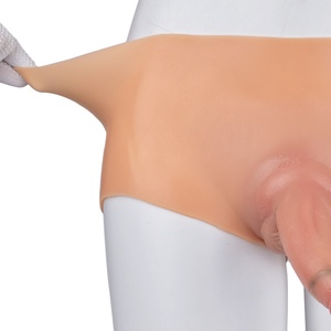 Silicone Leather Pants Solid Penis Female Wearable Masturbation Vaginal Anal Dual-use Orgasm Stick Sex Toy - Product Image 6
