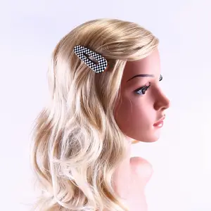 Geometric Acetate Hair Clips Girls Sweet Acrylic Resin Hair Grips Marble Pattern Hairpins Barrette Hair Accessories