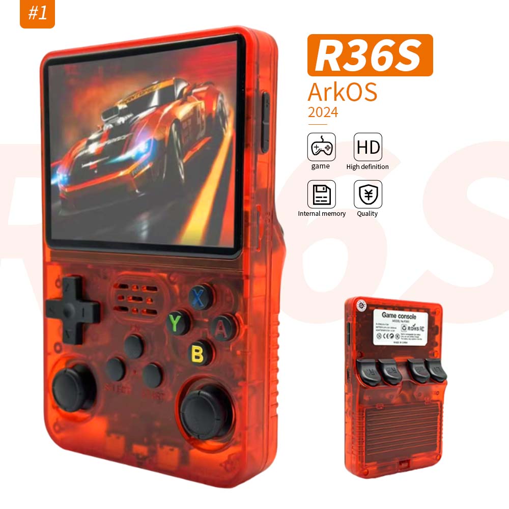 R36S Retro Game Console - 15000+ Games for Kids & Adults