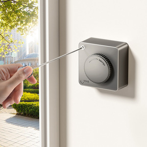 Nouvelle conception 2025 Corde à <span class=keywords><strong>linge</strong></span> en acier inoxydable 4,2 m à ligne unique, cintre portable, corde à <span class=keywords><strong>linge</strong></span> rétractable pour balcon - Product Image 4