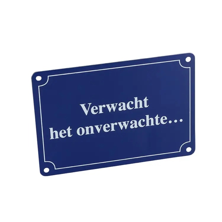 Factory Direct Sale Antique Style Customized Logo Printing Aluminium Plate Hanging Tag Sign