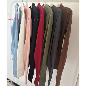 S-3XL Großhandel Damen Sportjacke Yoga-Kleidung Leggings-Anzug Luludarling Laufen Fitness Yoga Sportanzug <span class=keywords><strong>2</strong></span>-teiliges Set - Product Image 1