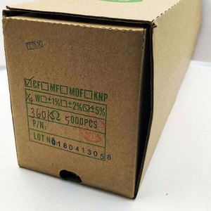 Bulk Discount CF1/4W-360Kohm5% T52 1/4W Resistors Carbon Film Resistors 360Kohm 5% 1/4W - Product Image 1