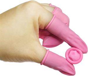 500 g(1.000 Stück/Beutel) Individuelles Logo Fingerschutz Fingerspitzen-Schutz Daumenbezug Fingerhandschutz Einweg-Fingerbetten - Product Image 4