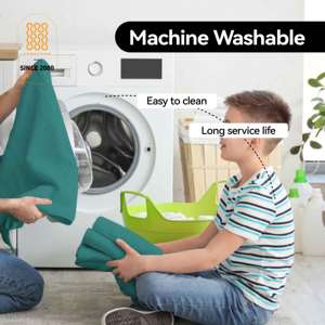 Bộ ga trải giường chất liệu microfiber 100% polyester, màu trơn, bề mặt chải mềm, dùng cho nhà ở và khách sạn, gồm ga trải giường vừa vặn và ga trải giường phẳng - Product Image 6