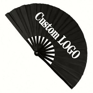 Abanicos Plegables de Plástico Ecológicos Personalizados 2025 con Varillas Grandes de Plástico y Logotipo Pintado, Artesanías de Plástico - Product Image 3