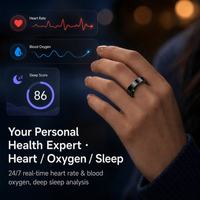 Anneau intelligent étanche AI TK5 2025, suivi de la santé masculine, fréquence cardiaque, surveillance de la pression artérielle, suivi sportif, suivi de la forme physique, Android