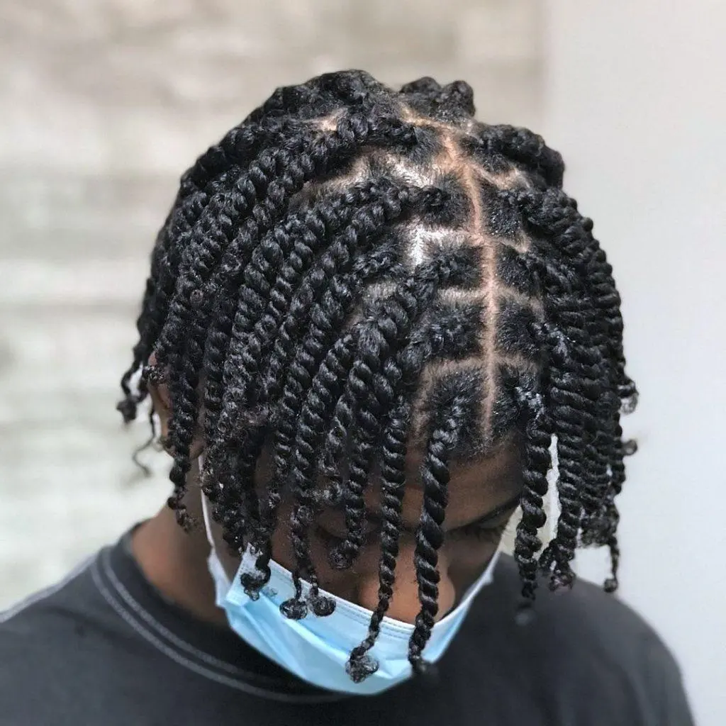재고 인도 인간의 머리카락 시스템 교체 1b # 트위스트 브레이드 아프리카 곱슬 레이스 전체 레이스가있는 흑인 남성용 헤어 가발