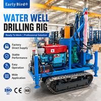 Foreuse de puits d'eau professionnelle 200m, machine de forage de puits profonds, directement de l'usine, prête à être expédiée