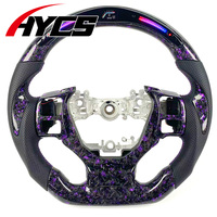 Volant LED en fibre de carbone forgée de style sportif, accessoires intérieurs de voiture personnalisés pour Lexus IS NX RC 200 250 300 350 GX GS ES