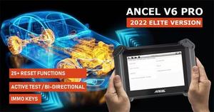 Outil de diagnostic automobile ANCEL V6 PRO OBD2, <span class=keywords><strong>scanner</strong></span> complet du système, outil de clés IMMO, 25 fonctions de réinitialisation du système complet - Product Image 3