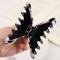 Nouvelle Pince à Cheveux Élégante et Simple en Acétate, Motif Écaille de Tortue, Design Haut de Gamme Fait Main pour Femmes