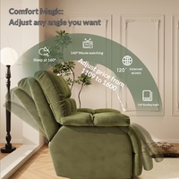 Fauteuil inclinable moderne multifonctionnel en coton, réglable et pivotant, pour salon ou chambre à coucher
