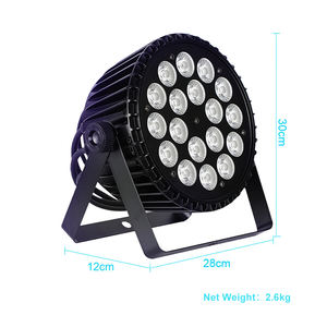 Venta caliente 6 en 1 RGBWA 18x18W UV LED Flat Par Lighting DJ Wash Stage Lighting Led Par Light <span class=keywords><strong>para</strong></span> Show Park Concert Church - Product Image 2